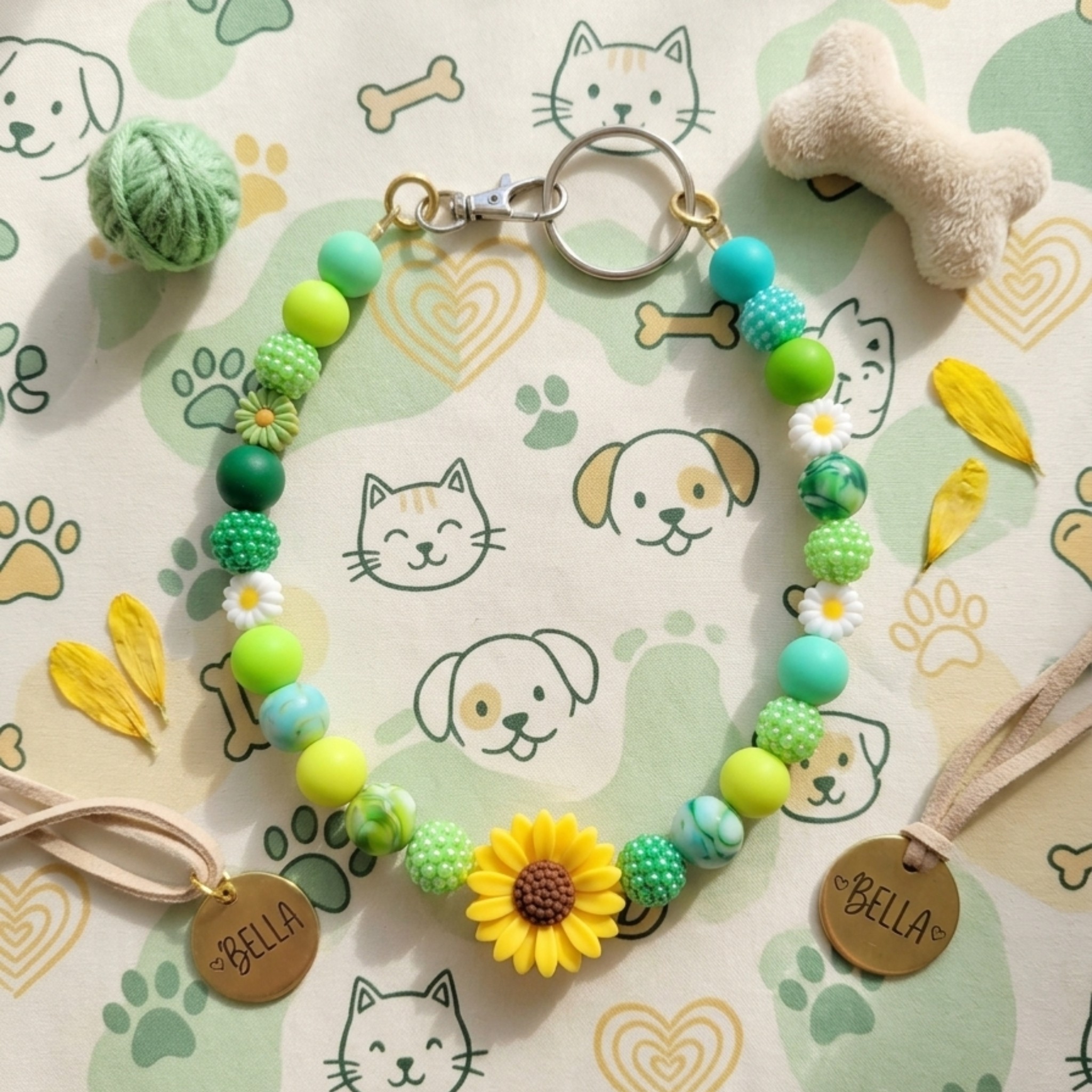 Collana per Cani in Morbido Silicone – Perle 10mm